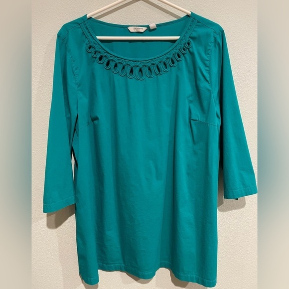 Liz Claiborne Tops - Liz Claiborne Teal XL tunic.
